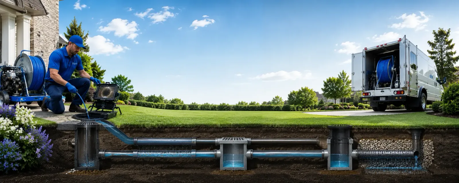 Outdoor drain cleaning information for Douglas, MA